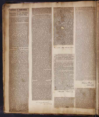 1882 Scrapbook of Newspaper Clippings Vo 1 023